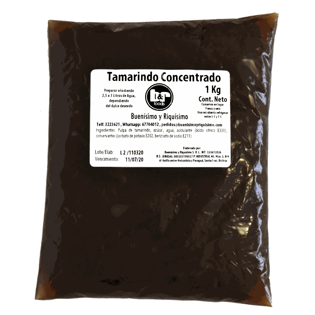 Tamarindo Concentrado, Pouch 1 Kg