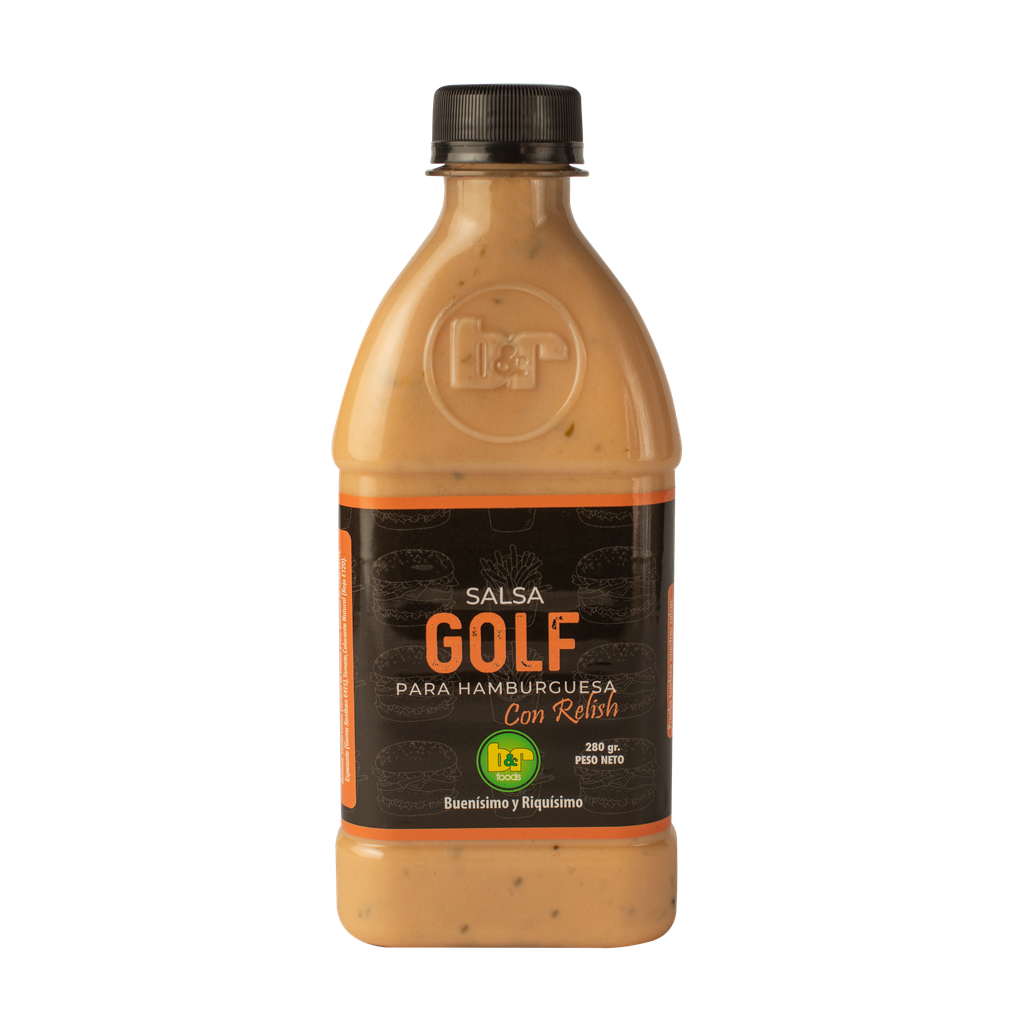 Salsa Golf Para Hamburguesa con Relish, Pet 280 g