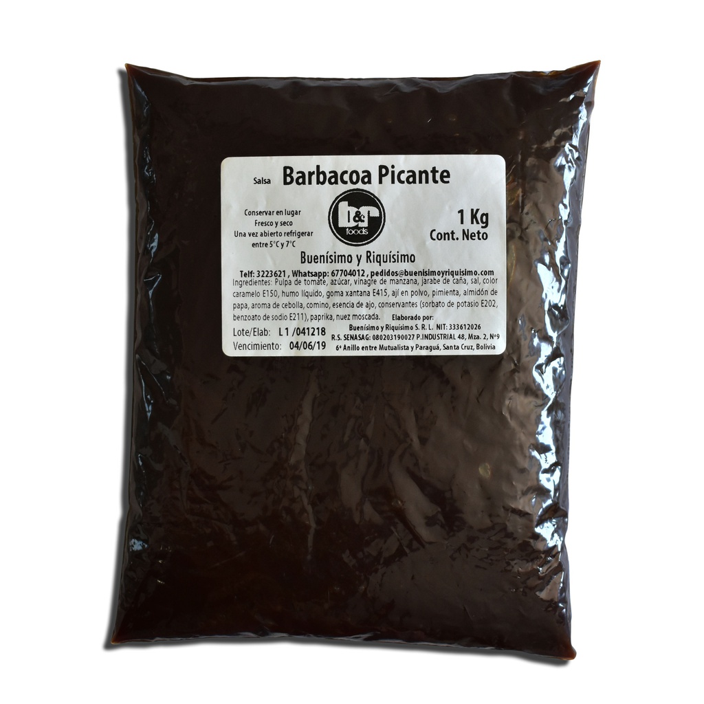 Salsa Barbacoa Picante, Pouch 1 Kg