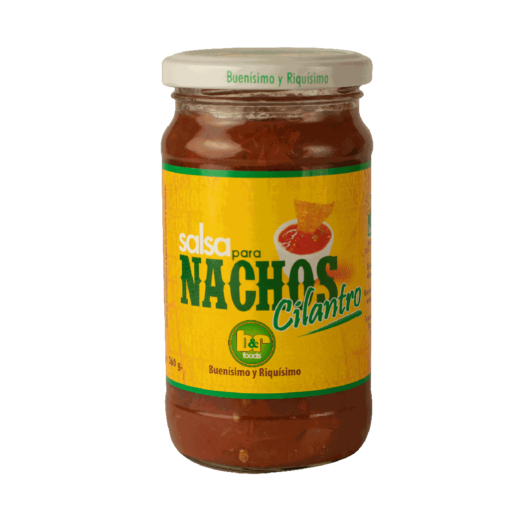 Salsa Para Nachos con Cilantro, Frasco 360 g