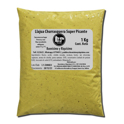 [PT056.2] Llajua Churrasquera Superpicante, Pouch 1 Kg